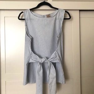 EUC Coco Vintage sleeveless top with front tie - XL